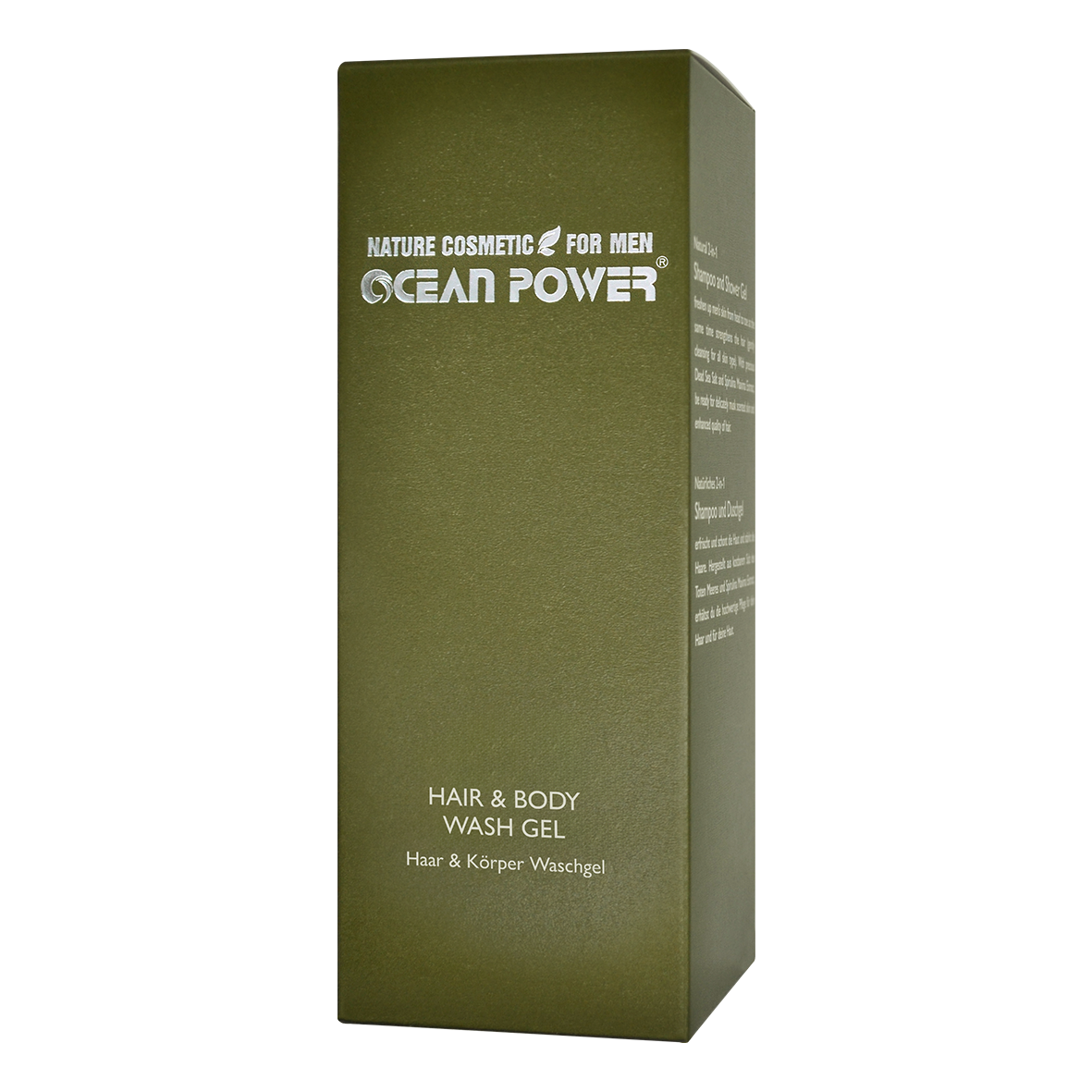 OCEAN POWER FOR MEN – 200 ml 2-in-1 Haar- & Körperwaschgel mit Totes-Meer-Salz und Spirulina