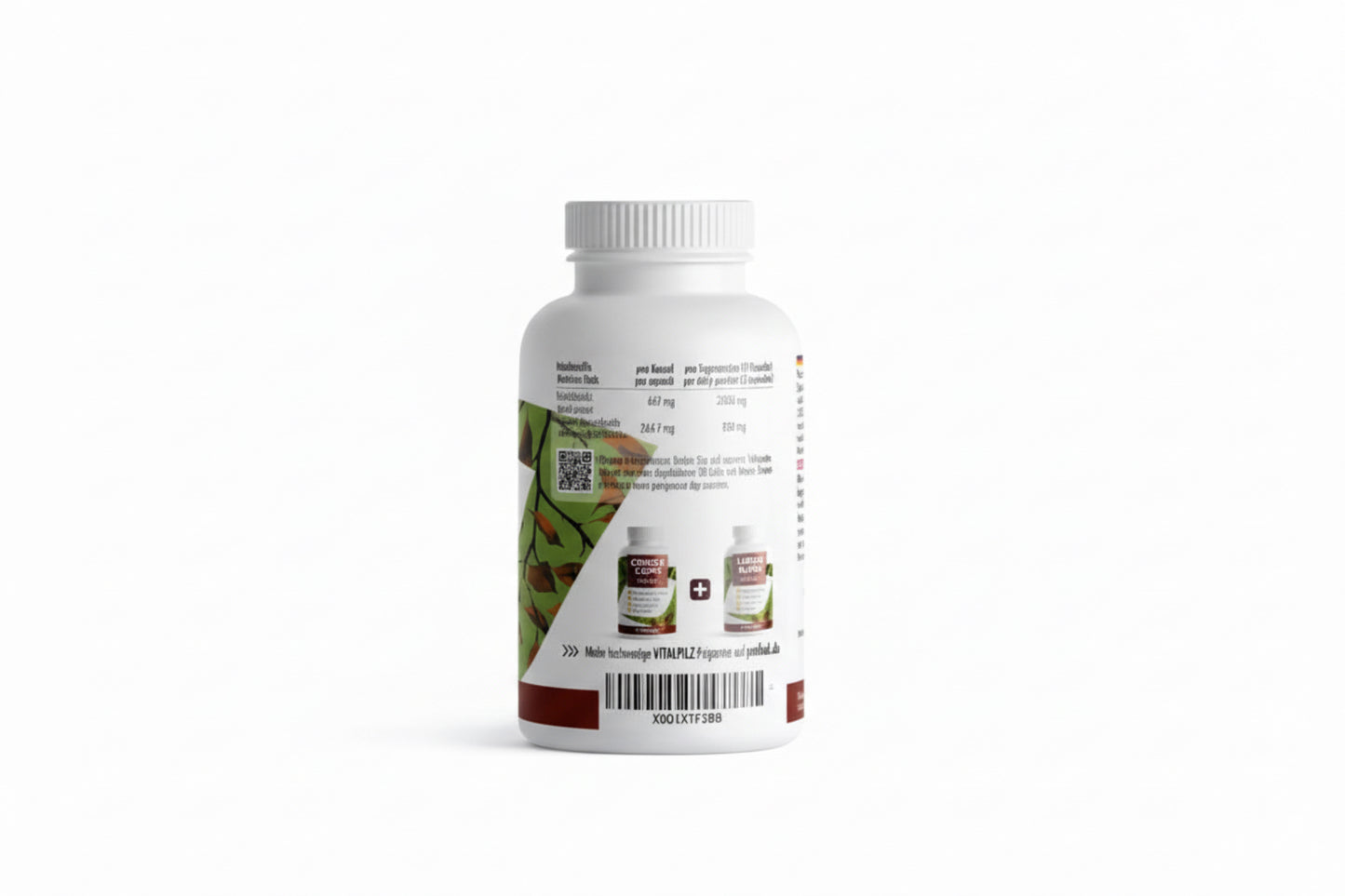 ProFuel REISHI Vitalpilz 180 Kapseln - Verpackungseinheit Nährwerte