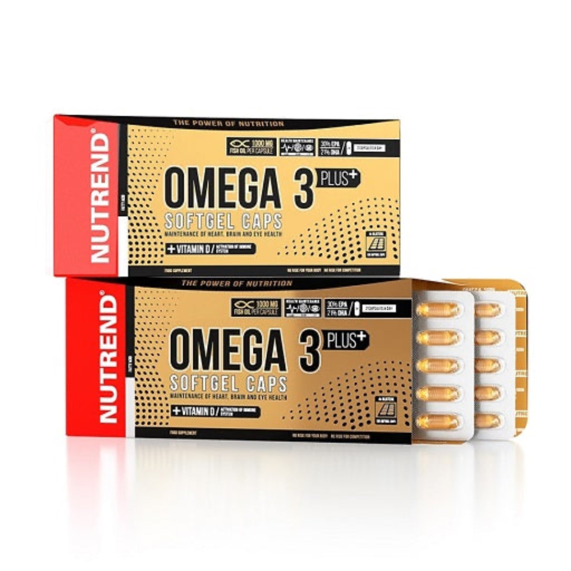 Nutrend Omega 3 Plus 120 Softgel Kapseln - Verpackungseinheit