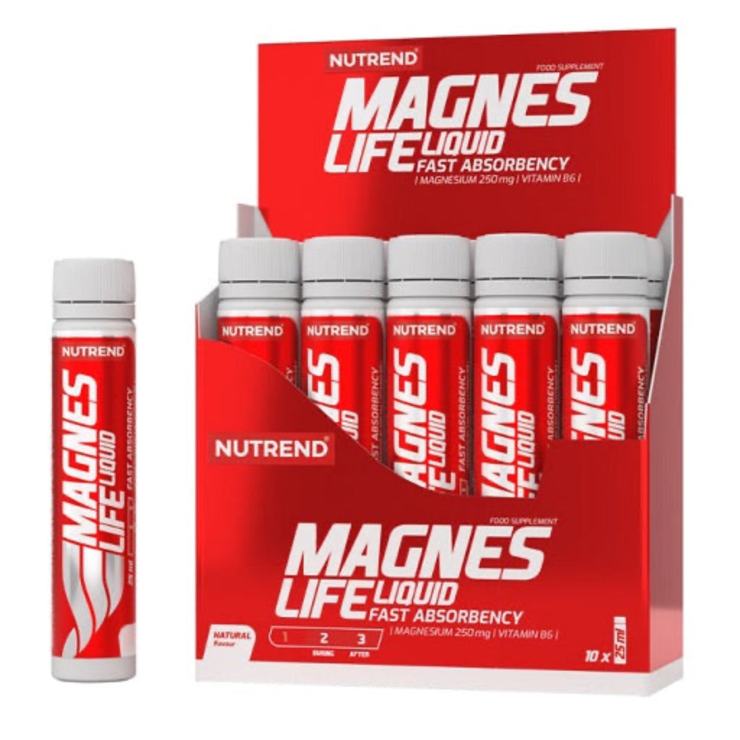 Nutrend Magneslife Shot 10x25ml Neutral - Verpackungseinheit