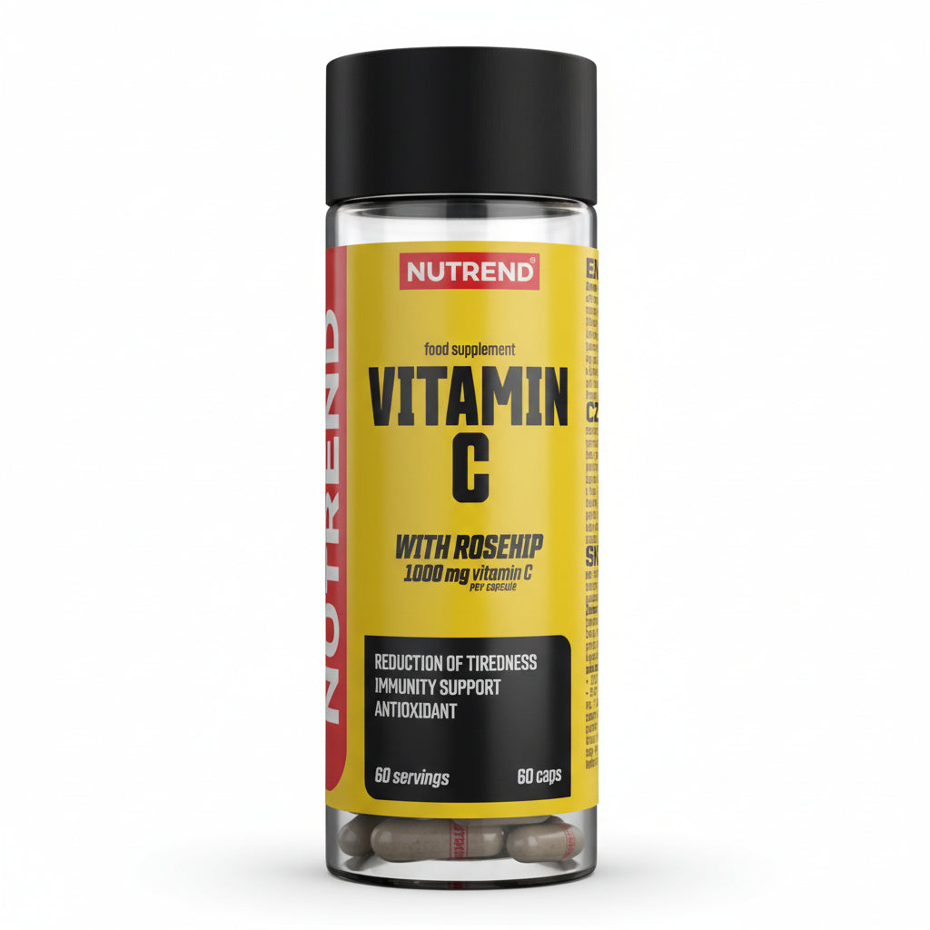 Nutrend Vitamin C 1000 mg mit Hagebutten 60 Kapseln - Verpackungseinheit