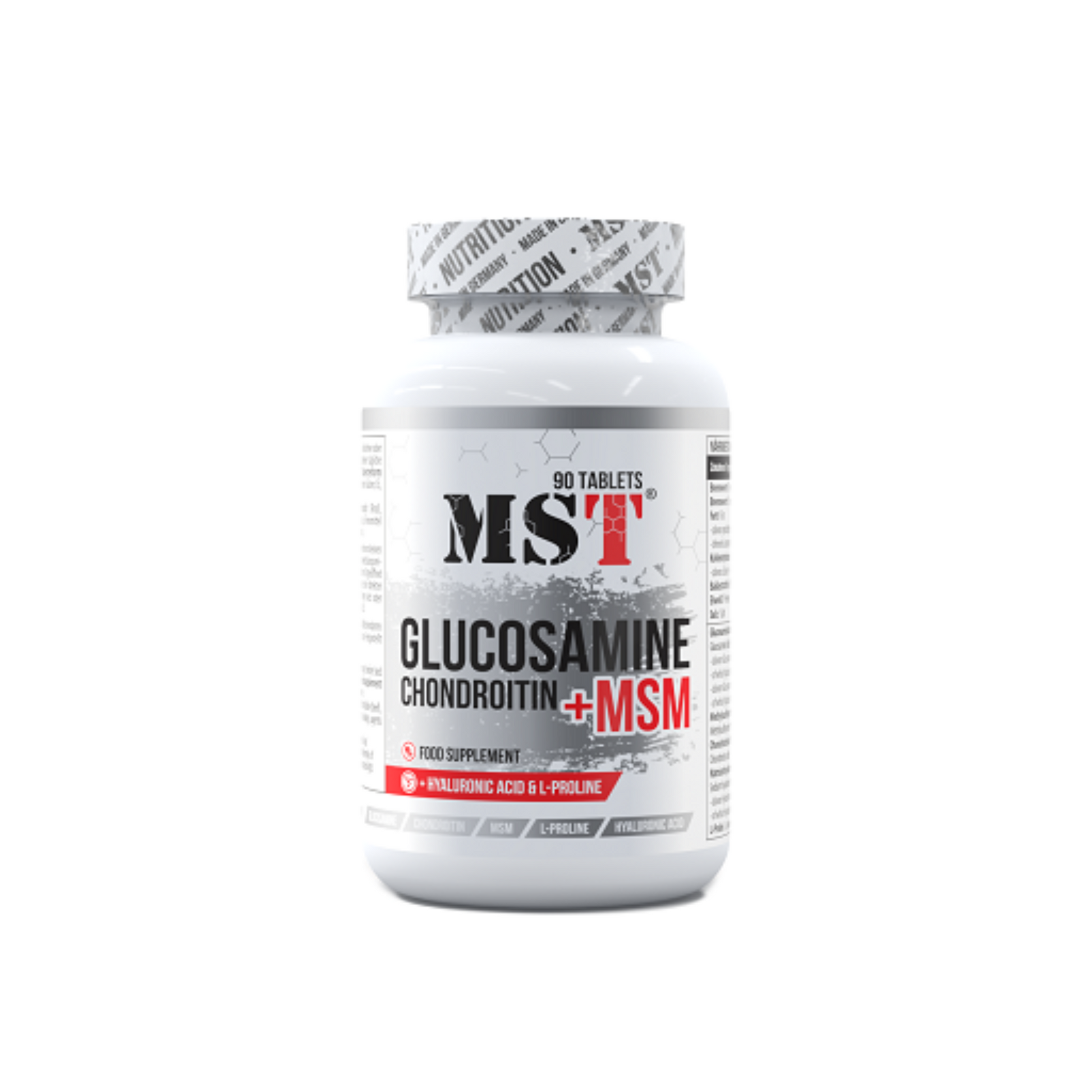 MST - Glucosamine Chondroitine MSM + HYALURON - 90 Tabletten - Verpackungseinheit