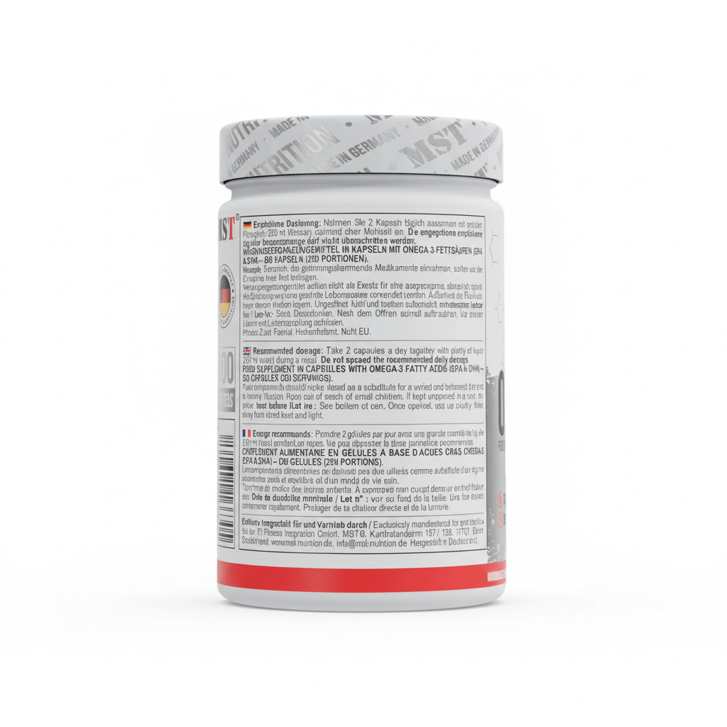 MST - Omega 3 Selected 500 Kapseln - Verpackungseinheit - Dosierung