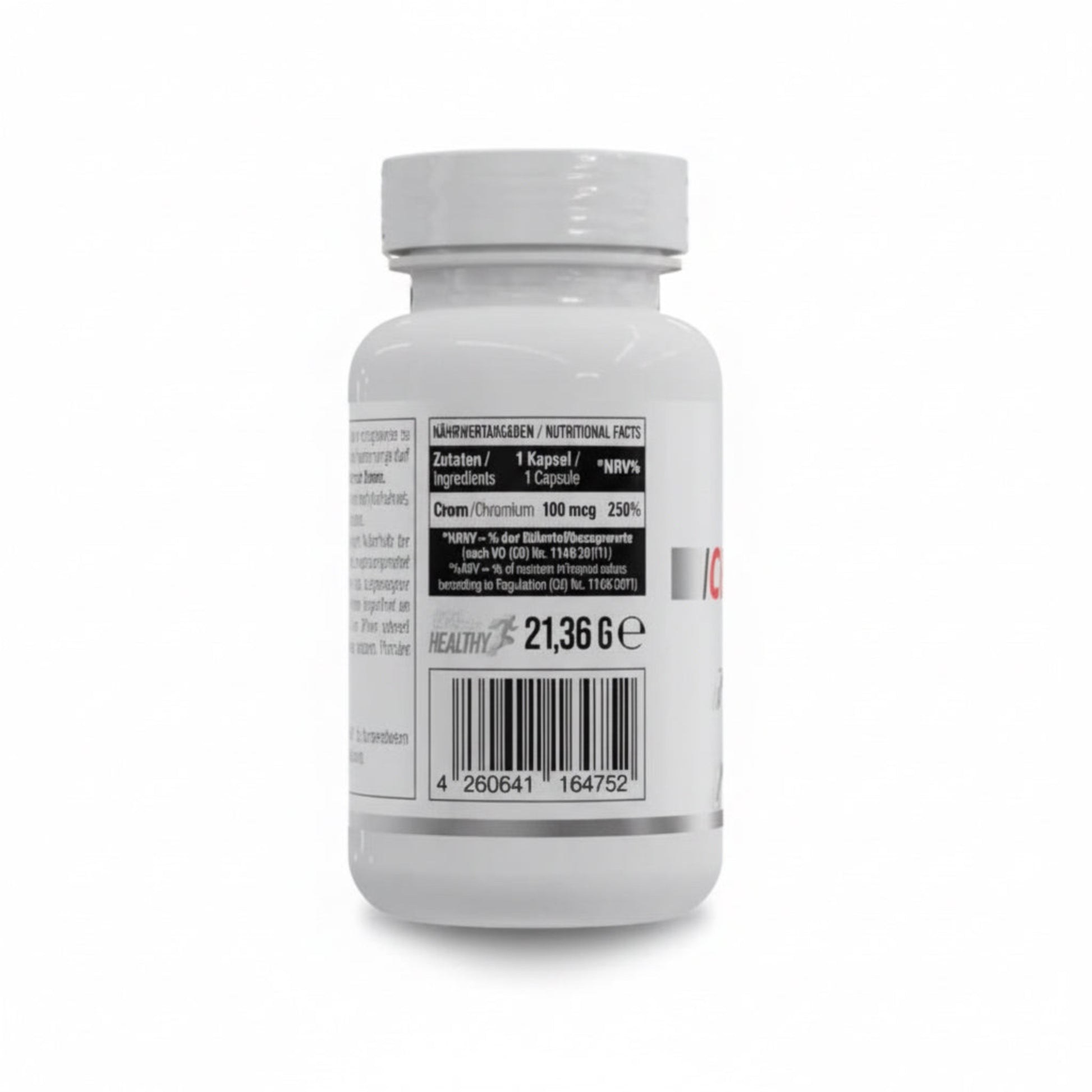 MST - Healthy Chromium picolinate 60 Caps - Nährwertangaben