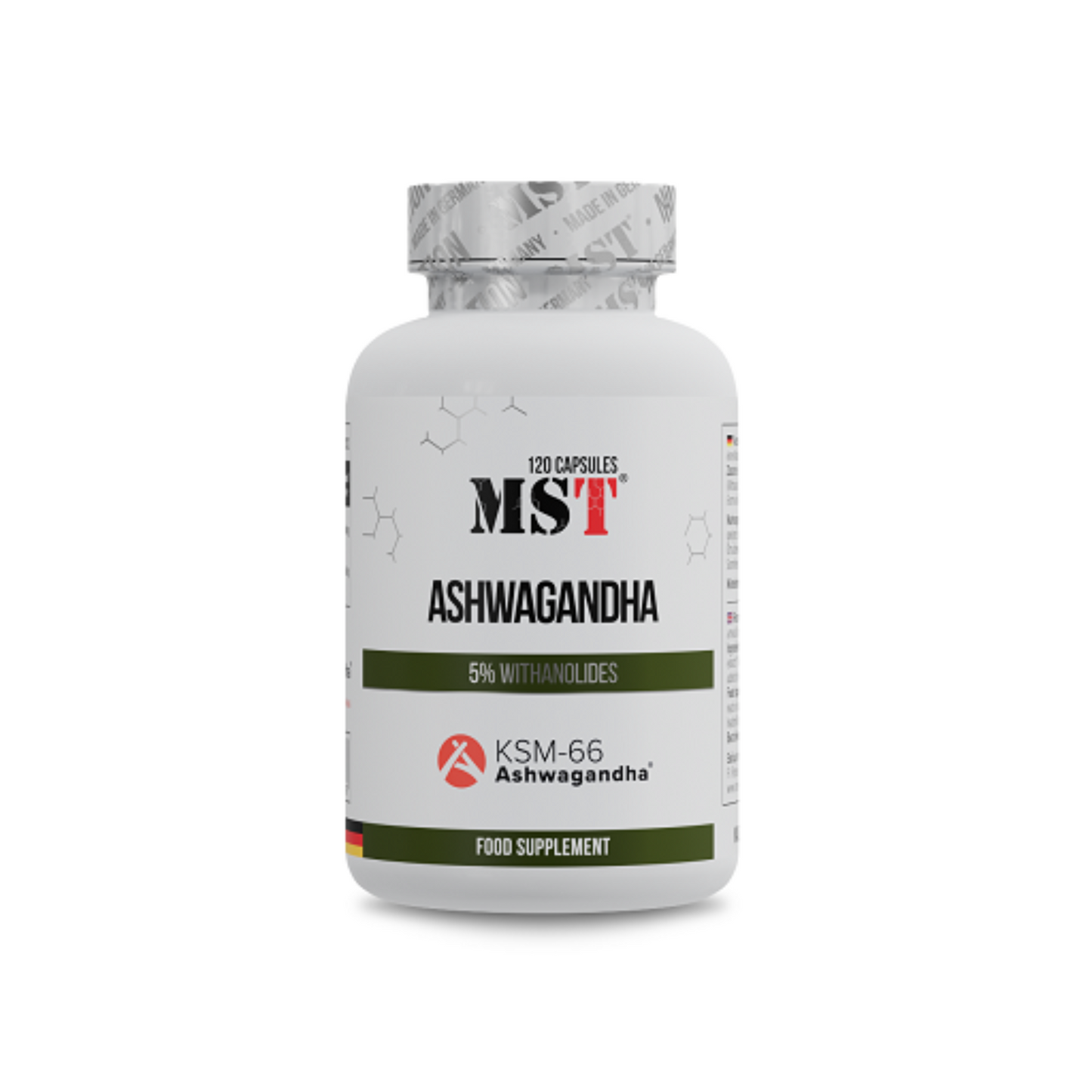 MST - Ashwagandha KSM 66® - 120 Caps - Verpackungseinheit
