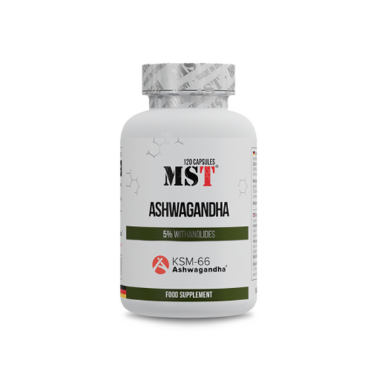 MST - Ashwagandha KSM 66® - 120 Caps - Verpackungseinheit