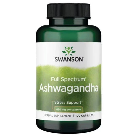 Swanson Ashwagandha 450mg - 100 Kapseln - Verpackungseinheit