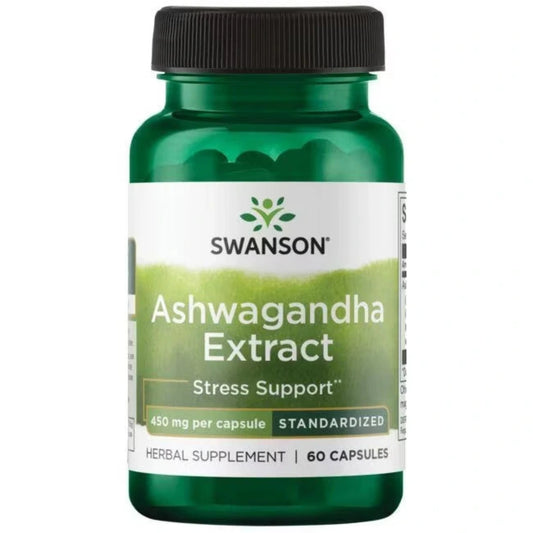 Swanson Ashwagandha Extract 450mg 60 Kapseln - Verpackungseinheit