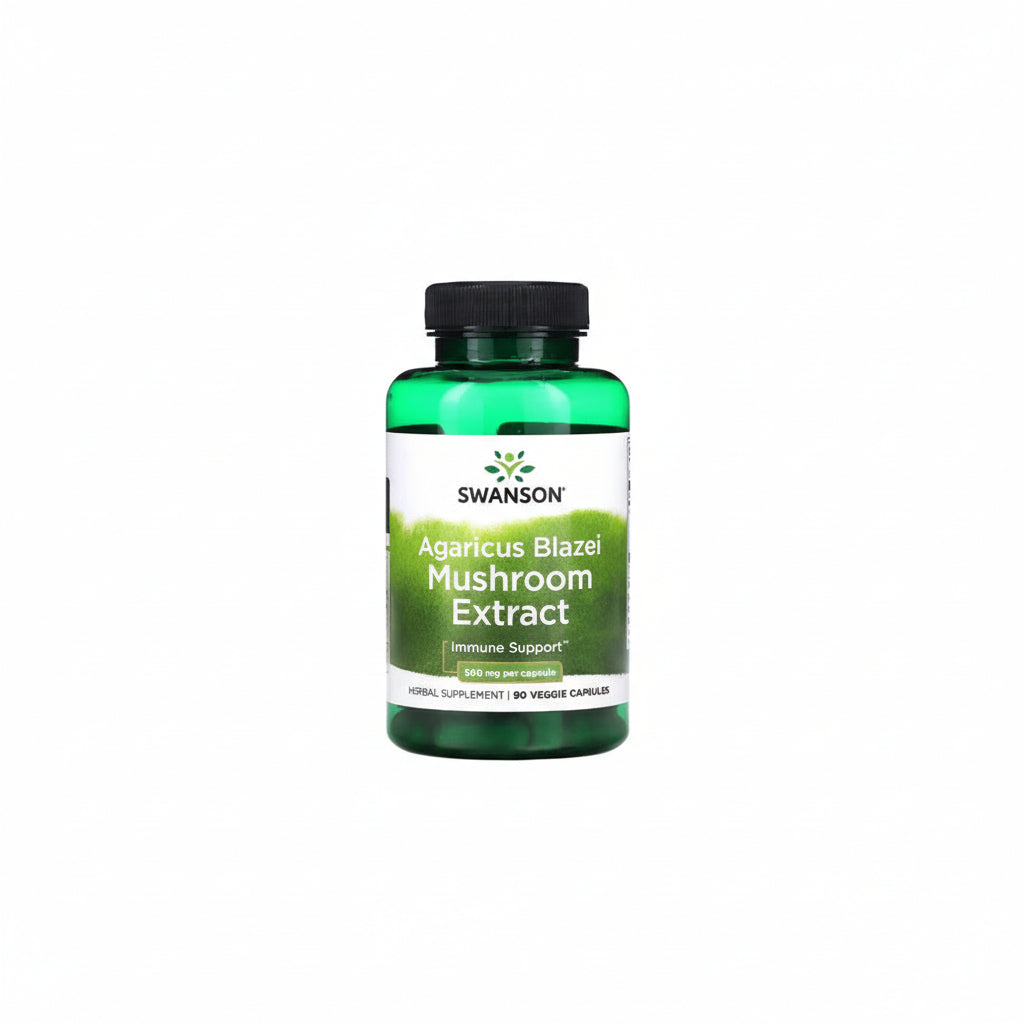 Swanson Agaricus Blazei Pilzextrakt - 500 mg 90 Kapseln - Verpackungseinheit