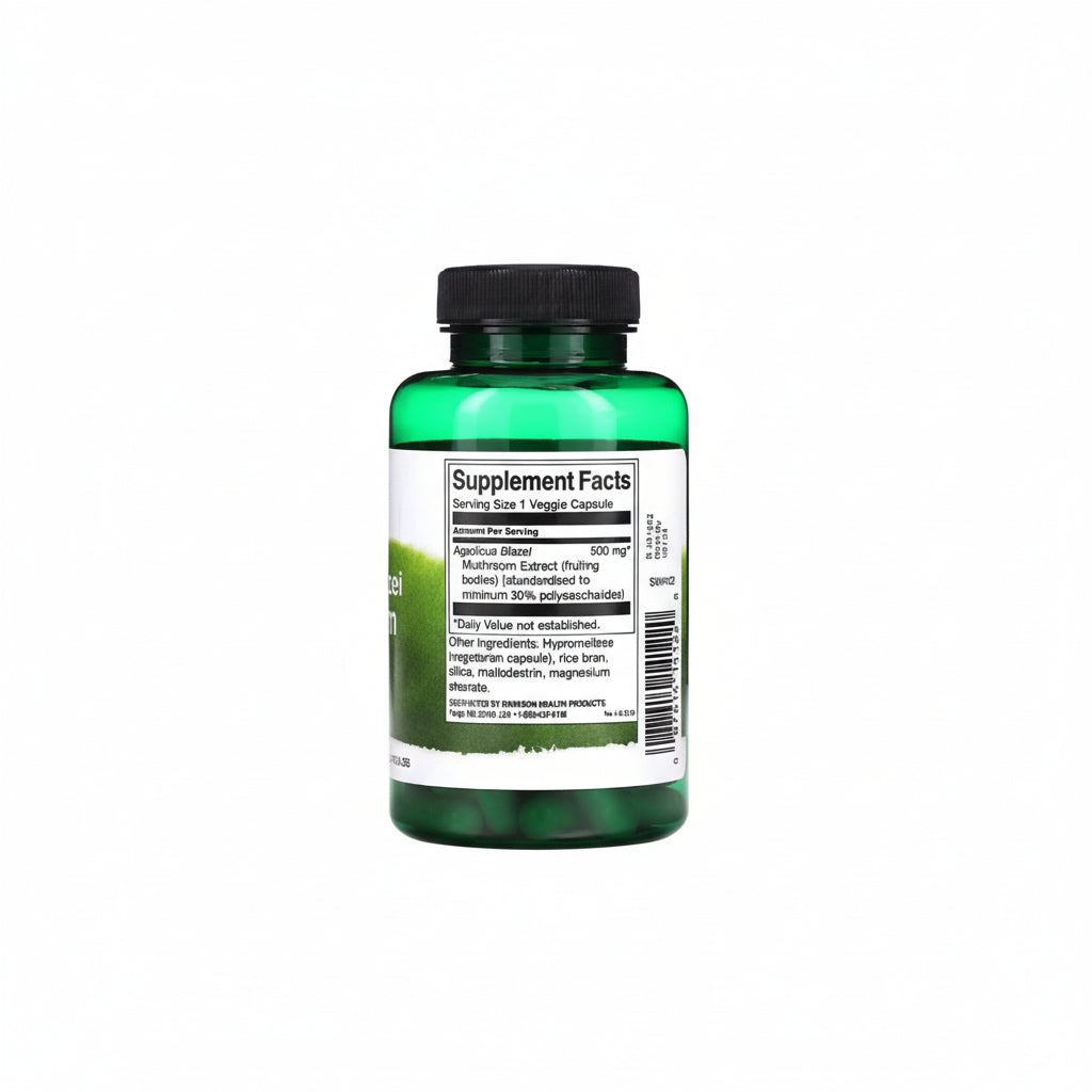 Swanson Agaricus Blazei Pilzextrakt - 500 mg 90 Kapseln - Inhaltsstoffe