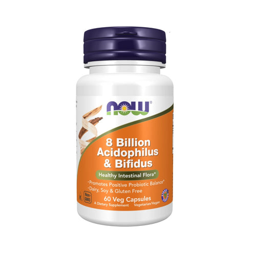 Now Foods 8 Billion Acidophilus & Bifidus 60 veg. Kapseln - Verpackungseinheit
