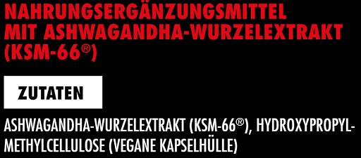 Big Zone Ashwagandha KSM-66 120 Kapseln - Zutatenliste