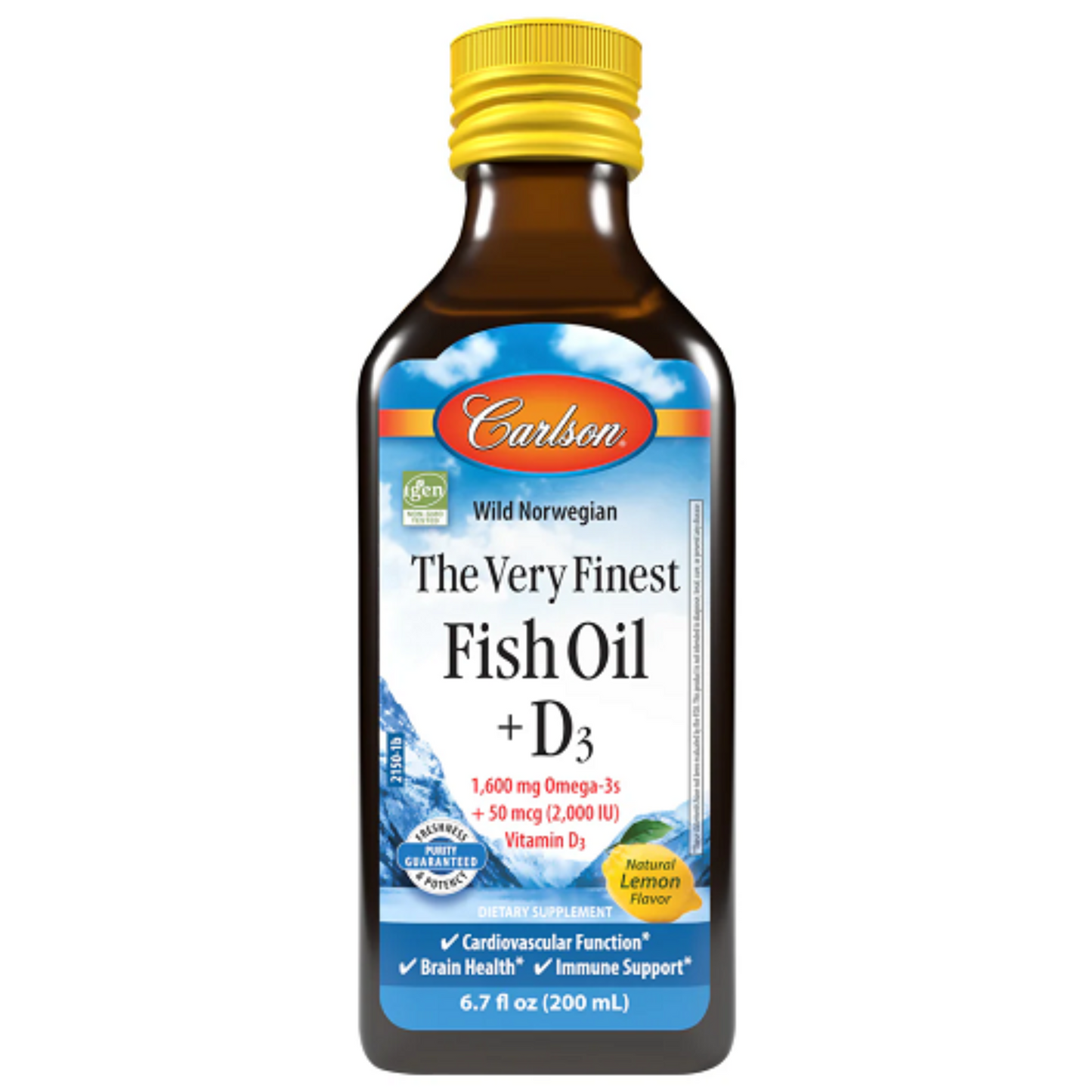 Carlson Labs The Very Finest Fish Oil - 200ml Lemon - Verpackungseinheit
