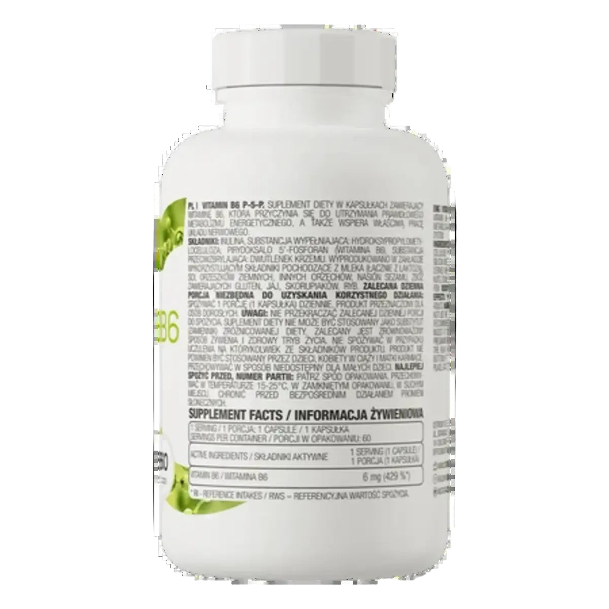 Ostrovit Vitamin B6 P-5-P 60 Kapseln  Inhaltsstoffe