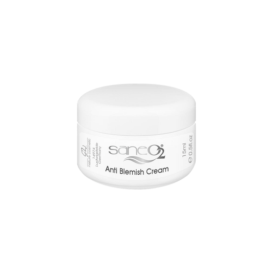 SaneO2 Anti Blemish Cream – Beruhigende Anti-Akne-Pflege mit Schieferöl und Zinkoxid für unreine Haut
