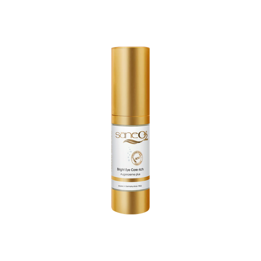 SaneO2 Bright Eye Care Rich – 15 ml reichhaltige Augencreme mit Rosskastanienblüten-Extrakt und aktivem Sauerstoff
