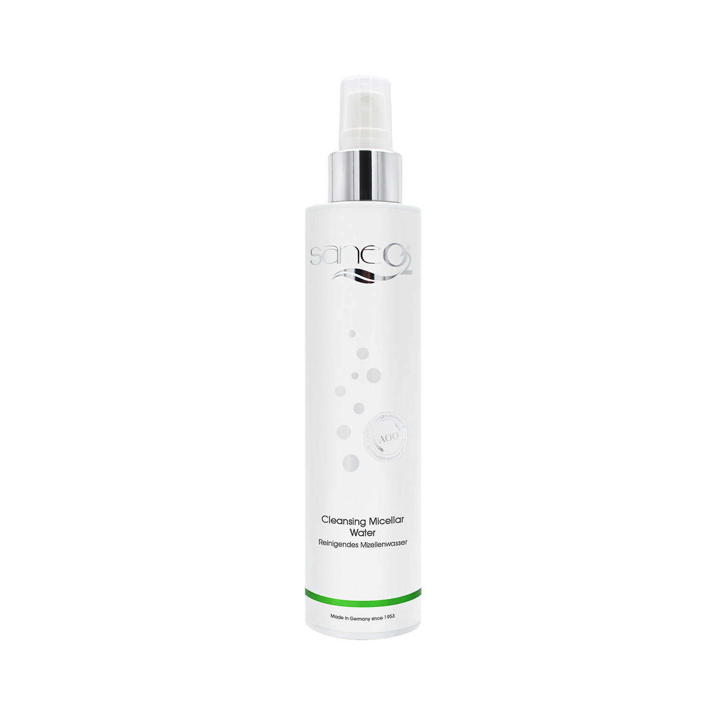 SaneO2 Cleansing Micellar Water 200 ml - Mizellenwasser mit Rosenblüte und Hyaluronsäure für empfindliche Haut