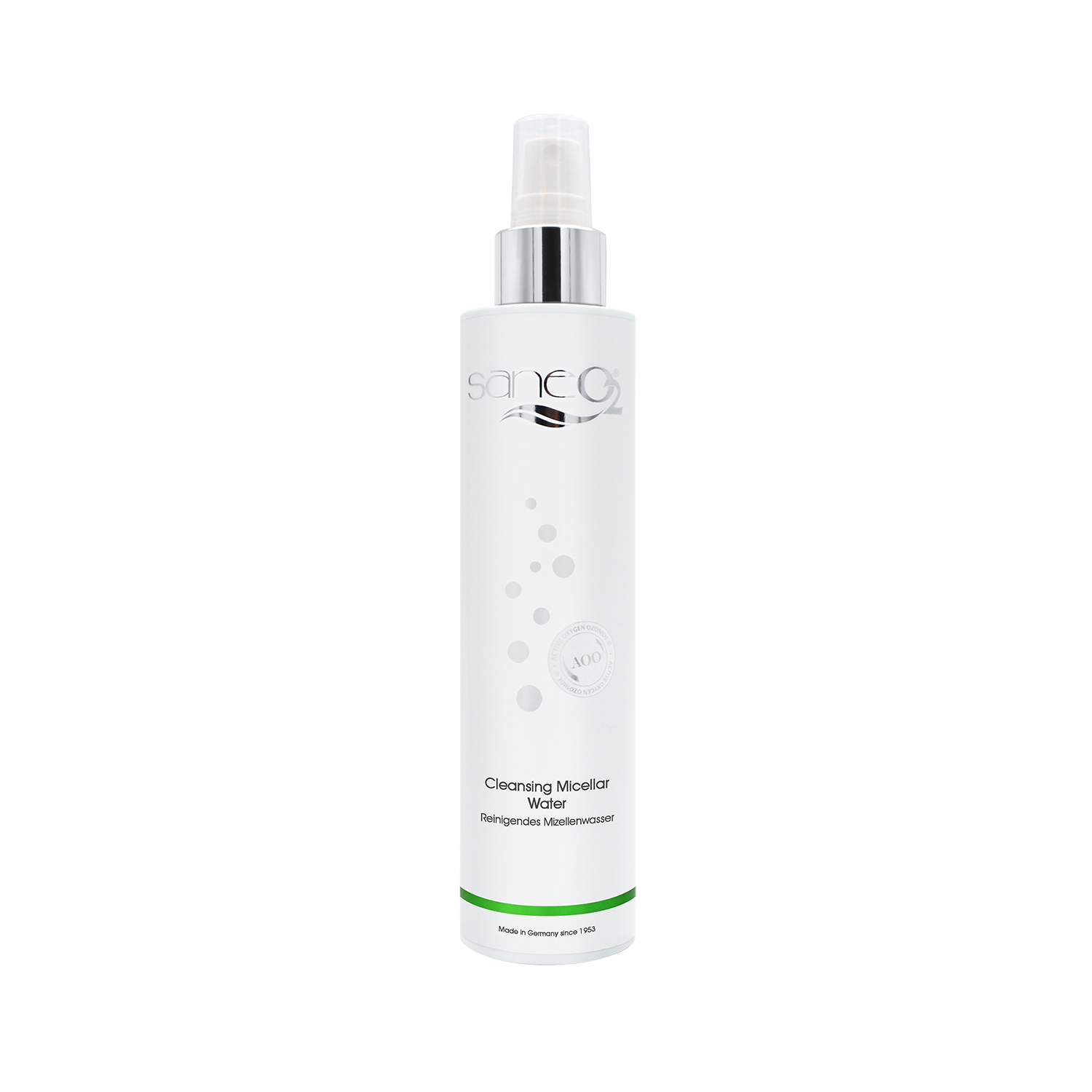 SaneO2 Cleansing Micellar Water 200 ml - Mizellenwasser mit Rosenblüte und Hyaluronsäure für empfindliche Haut