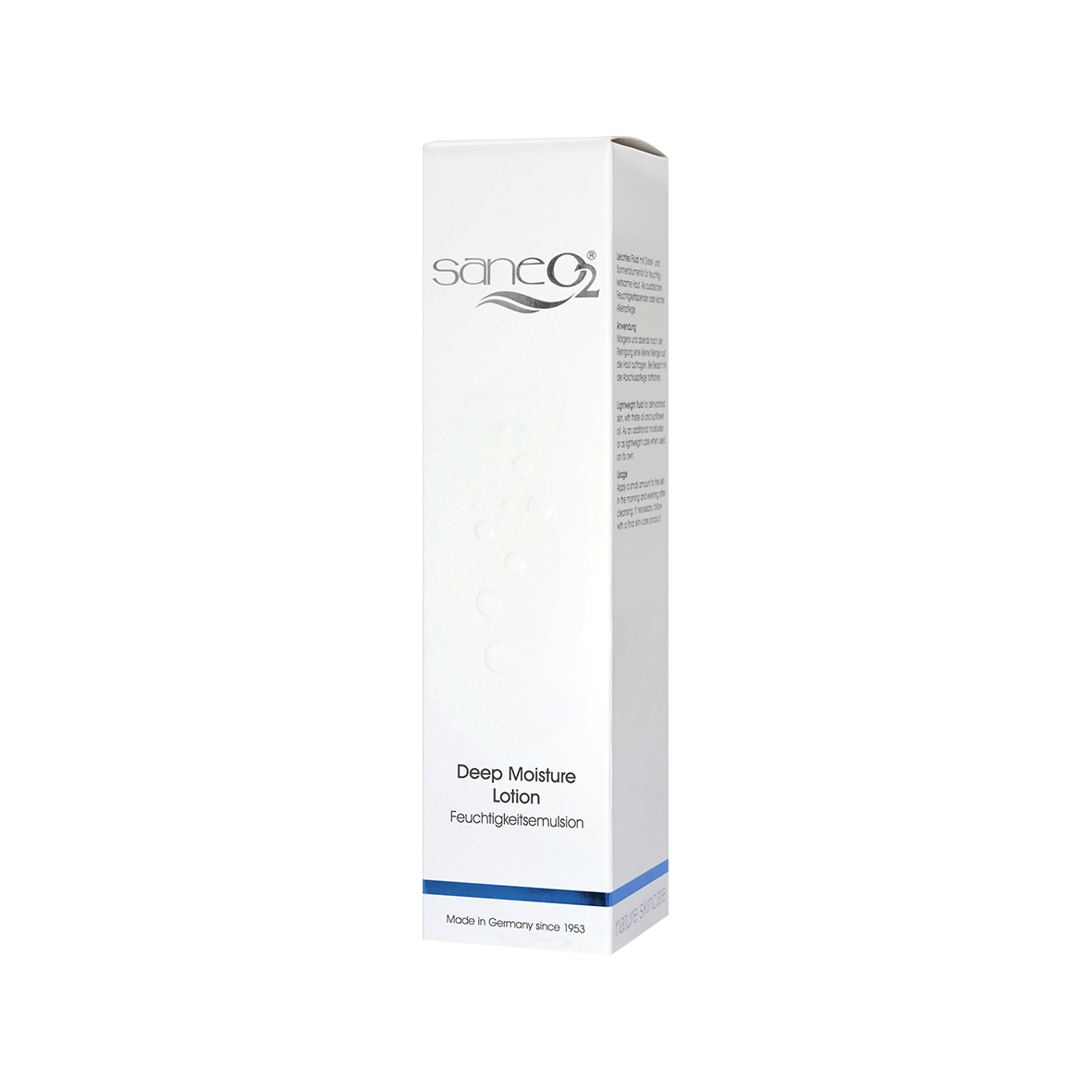 SaneO2 Deep Moisture Lotion Feutigkeitscreme