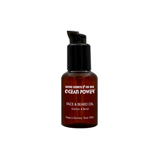 OCEAN POWER FOR MEN 2-in-1 Gesichts- und Bartöl 50 ml mit Arganöl, Jojobaöl und Mandelöl