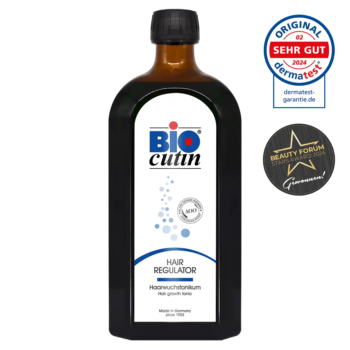 Pflegendes Kopfhaut-Serum von Biocutin für kräftiges Haar – vegan, ohne Parabene – 500 ml Vorteilsflasche