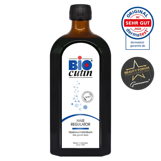 Pflegendes Kopfhaut-Serum von Biocutin für kräftiges Haar – vegan, ohne Parabene – 500 ml Vorteilsflasche
