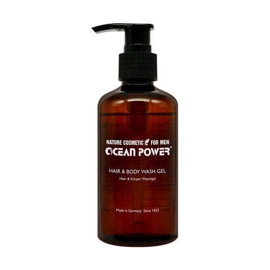 OCEAN POWER FOR MEN – 200 ml 2-in-1 Haar- & Körperwaschgel mit Totes-Meer-Salz und Spirulina