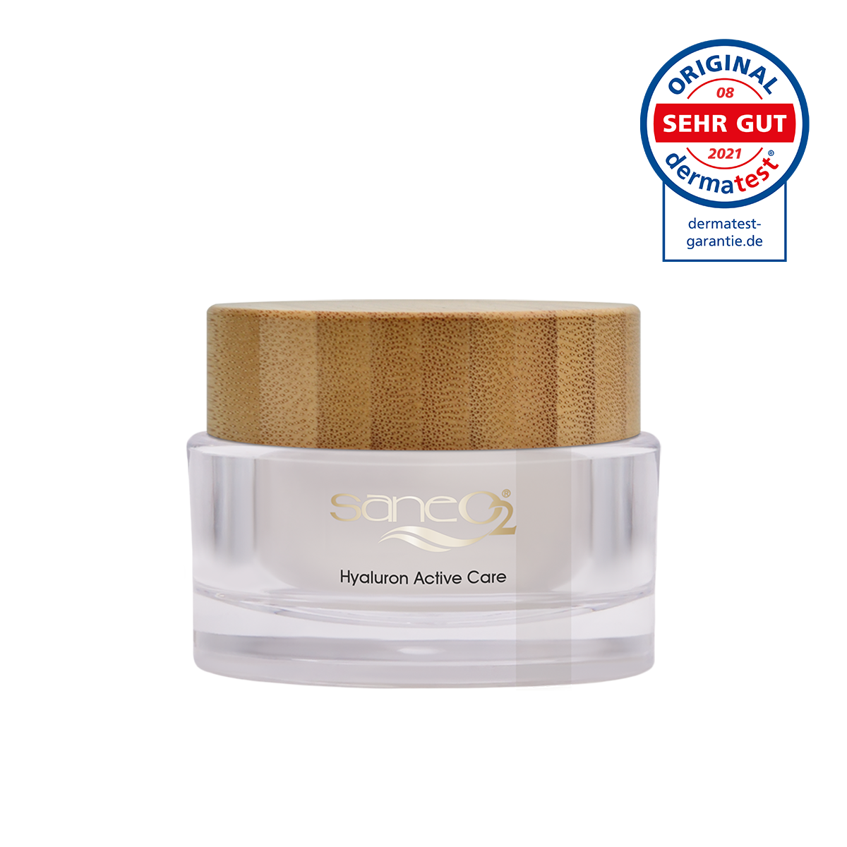 SaneO2 Hyaluron Active Care – 50 ml Vegane Feuchtigkeitscreme mit Dual-Hyaluron-Technologie und Sheabutter