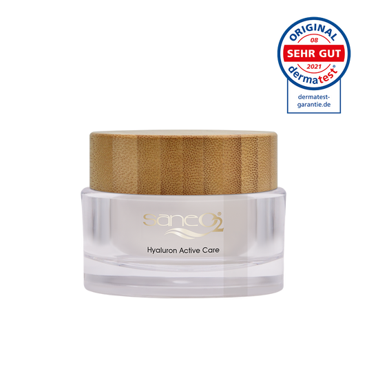SaneO2 Hyaluron Active Care – 50 ml Vegane Feuchtigkeitscreme mit Dual-Hyaluron-Technologie und Sheabutter