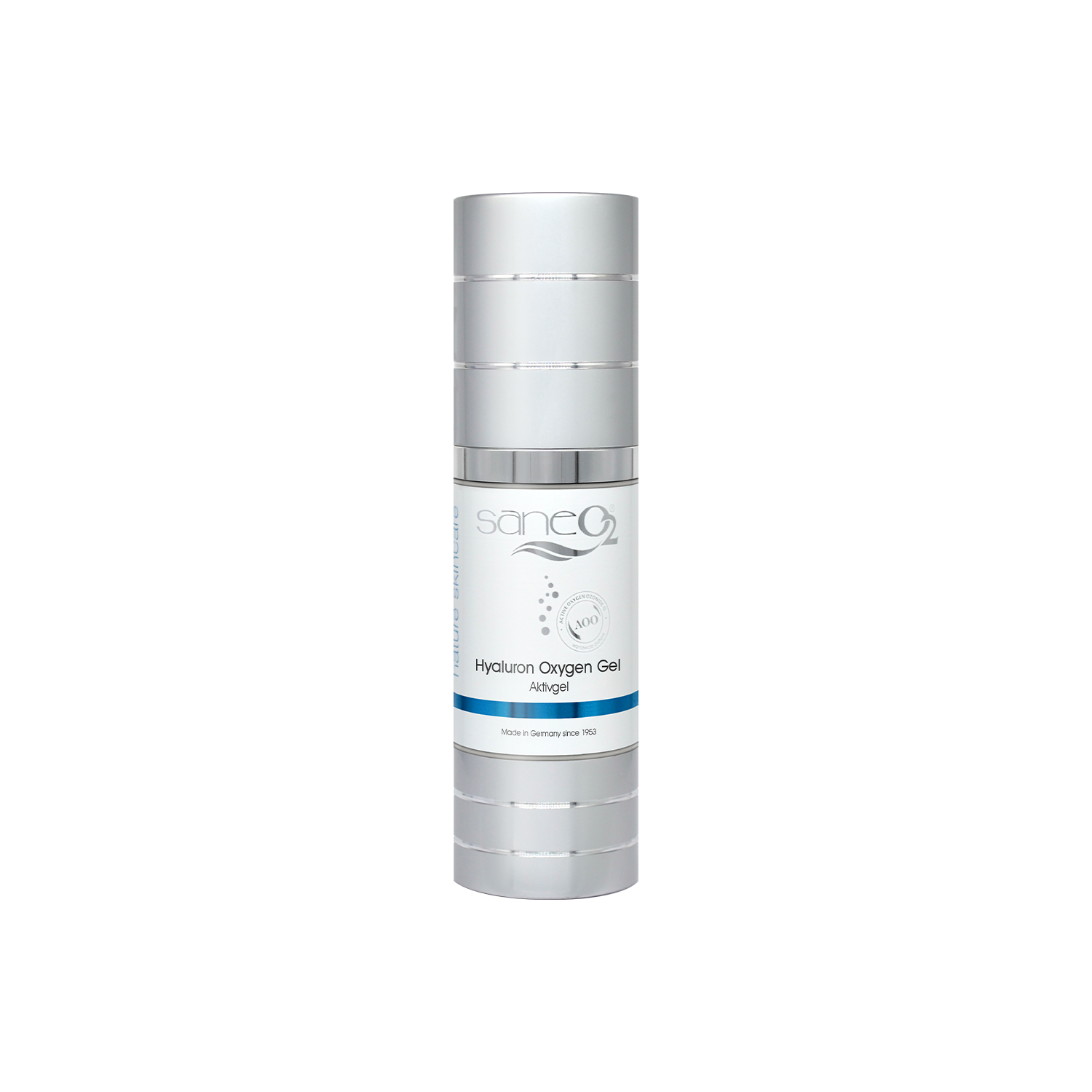 SaneO2 Hyaluron Oxygen Gel 30 ml – Feuchtigkeitsspendendes Aktivgel mit Hyaluronsäure und Aloe Vera