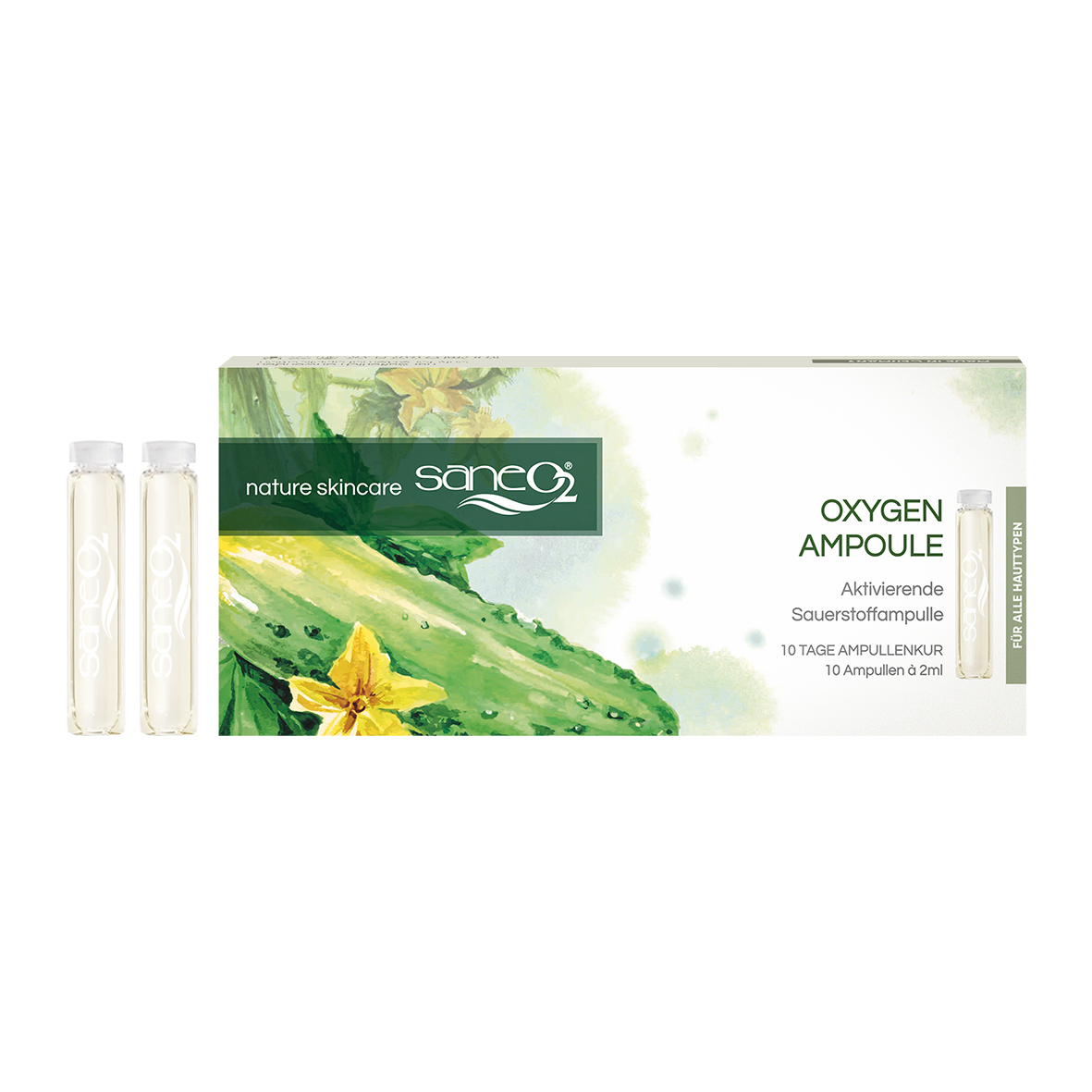 Saneo2 Oxygen Ampoule strafft und glättet die Haut
