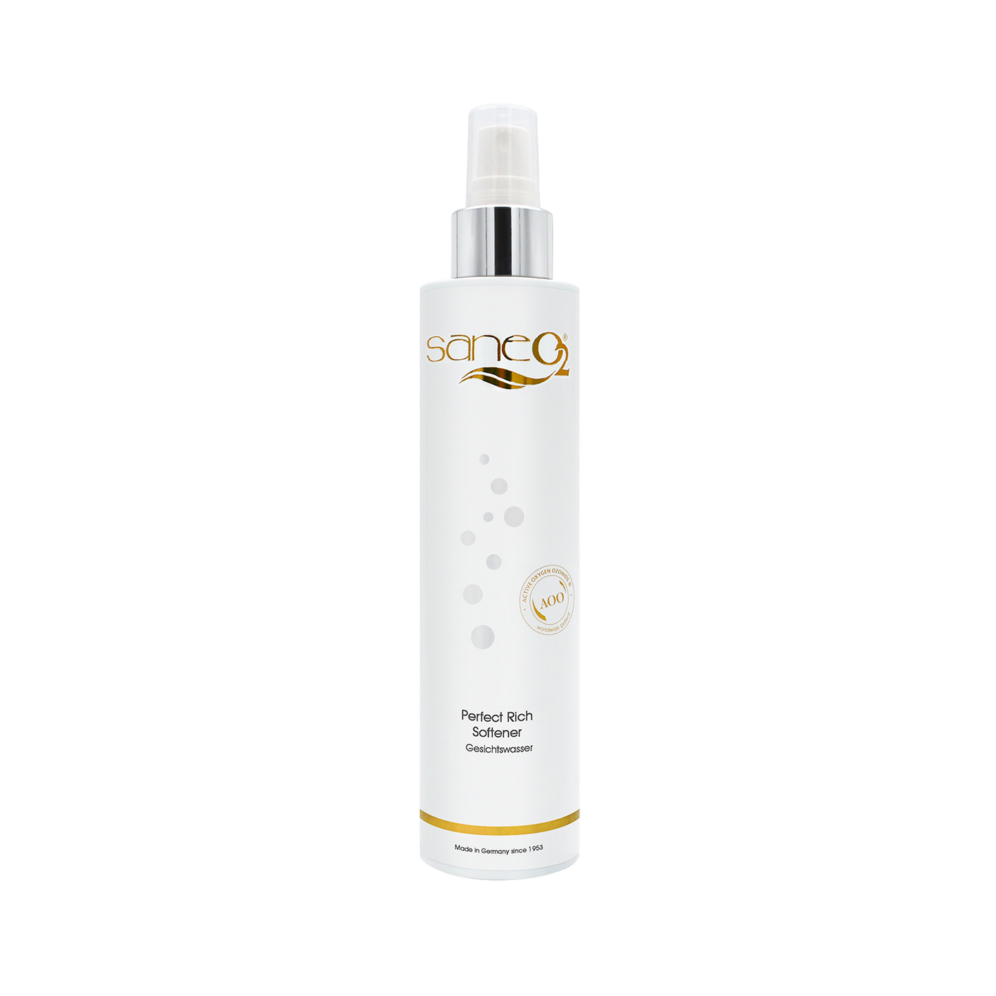 SaneO2 Perfect Rich Softener – Beruhigendes Reinigungstonikum mit Hamamelis und Weizenprotein für empfindliche Haut
