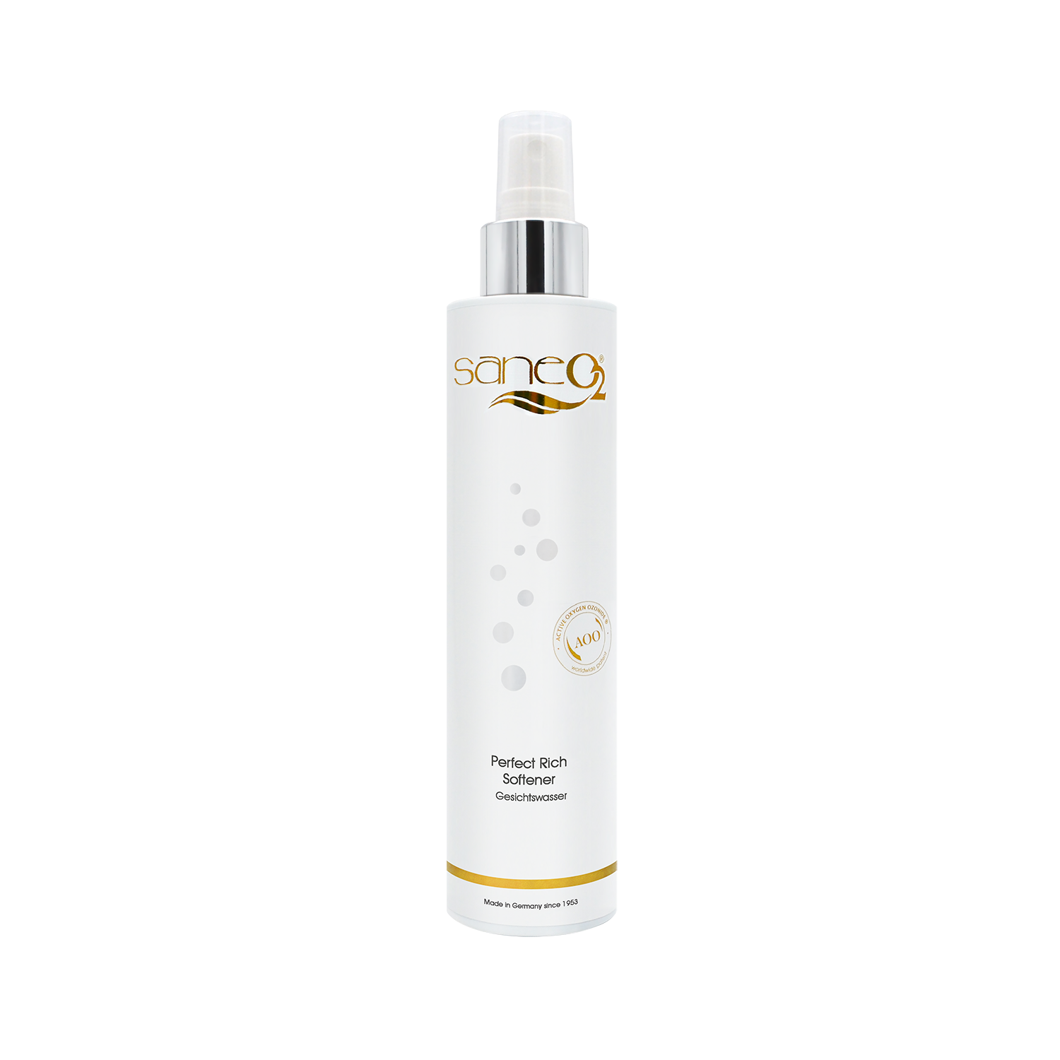 SaneO2 Perfect Rich Softener – Beruhigendes Reinigungstonikum mit Hamamelis und Weizenprotein für empfindliche Haut