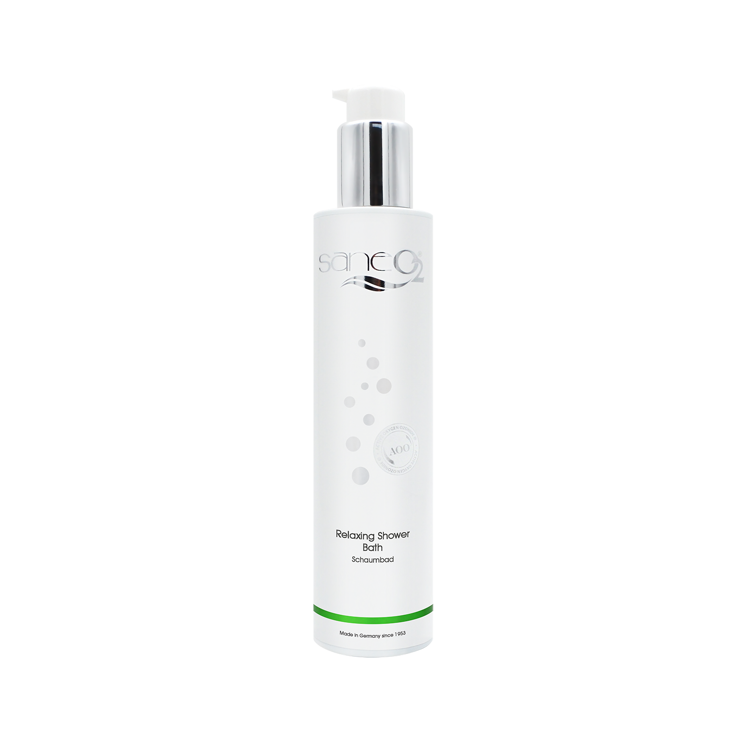 SaneO2 Relaxing Shower Bath 200 ml - 2-in-1-Duschgel mit Matcha-Duft und Milch-Extrakt für alle Hauttypen