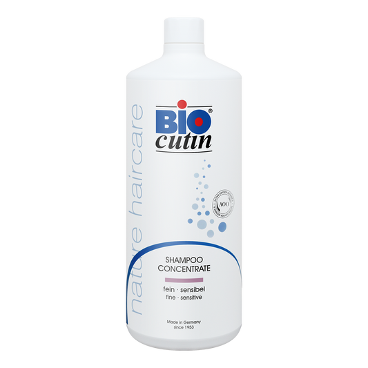 Biocutin® Shampoo Concentrate fein & sensibel 1000ml – Veganes Shampoo für feines und sensibles Haar mit mehr Volumen