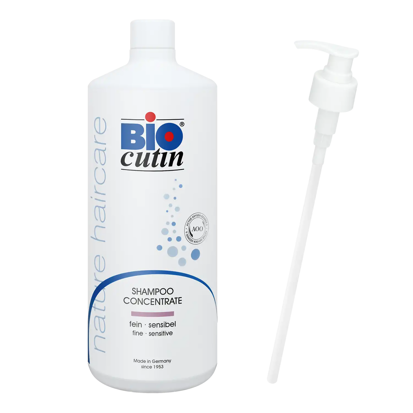 Biocutin Shampoo Concentrate 1000 ml – Mildes Shampoo gegen fettiges und schuppiges Haar mit pflanzlichem Keratin