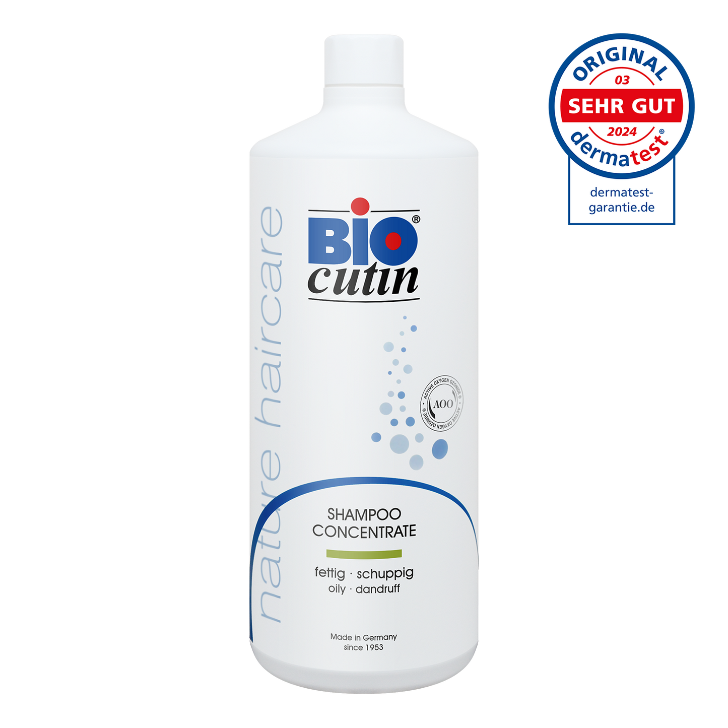 Anti-Schuppen Shampoo von Biocutin für fettiges Haar – vegan, ohne Parabene, Silikone und Sulfate