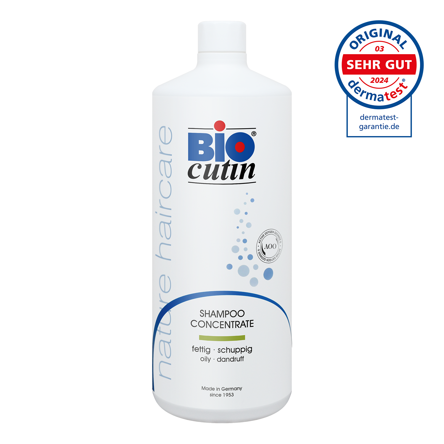 Anti-Schuppen Shampoo von Biocutin für fettiges Haar – vegan, ohne Parabene, Silikone und Sulfate