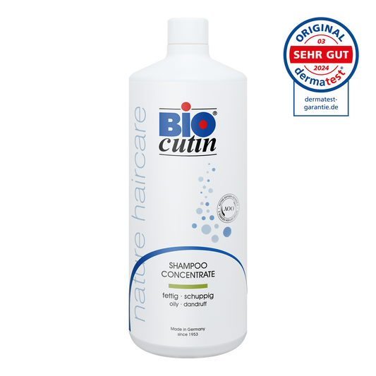 Anti-Schuppen Shampoo von Biocutin für fettiges Haar – vegan, ohne Parabene, Silikone und Sulfate