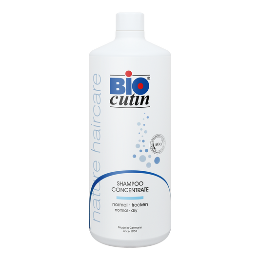 Biocutin® Shampoo Concentrate normal & trocken 1000ml – Mildes veganes Shampoo für normales bis trockenes Haar