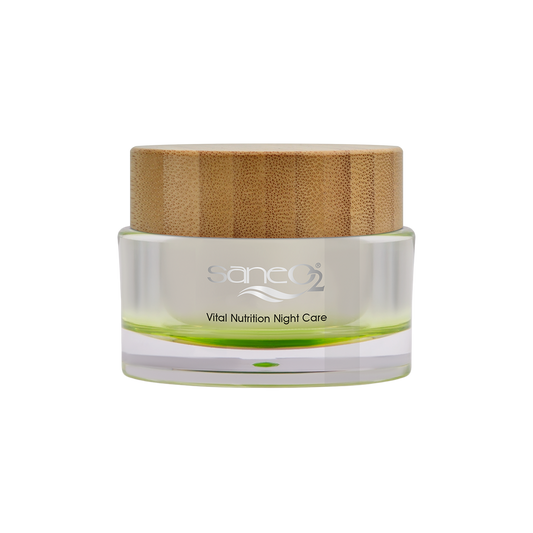 SaneO2® Vital Nutrition Night Care – Reichhaltige Nachtcreme mit Sheabutter und Hyaluronsäure für empfindliche Haut