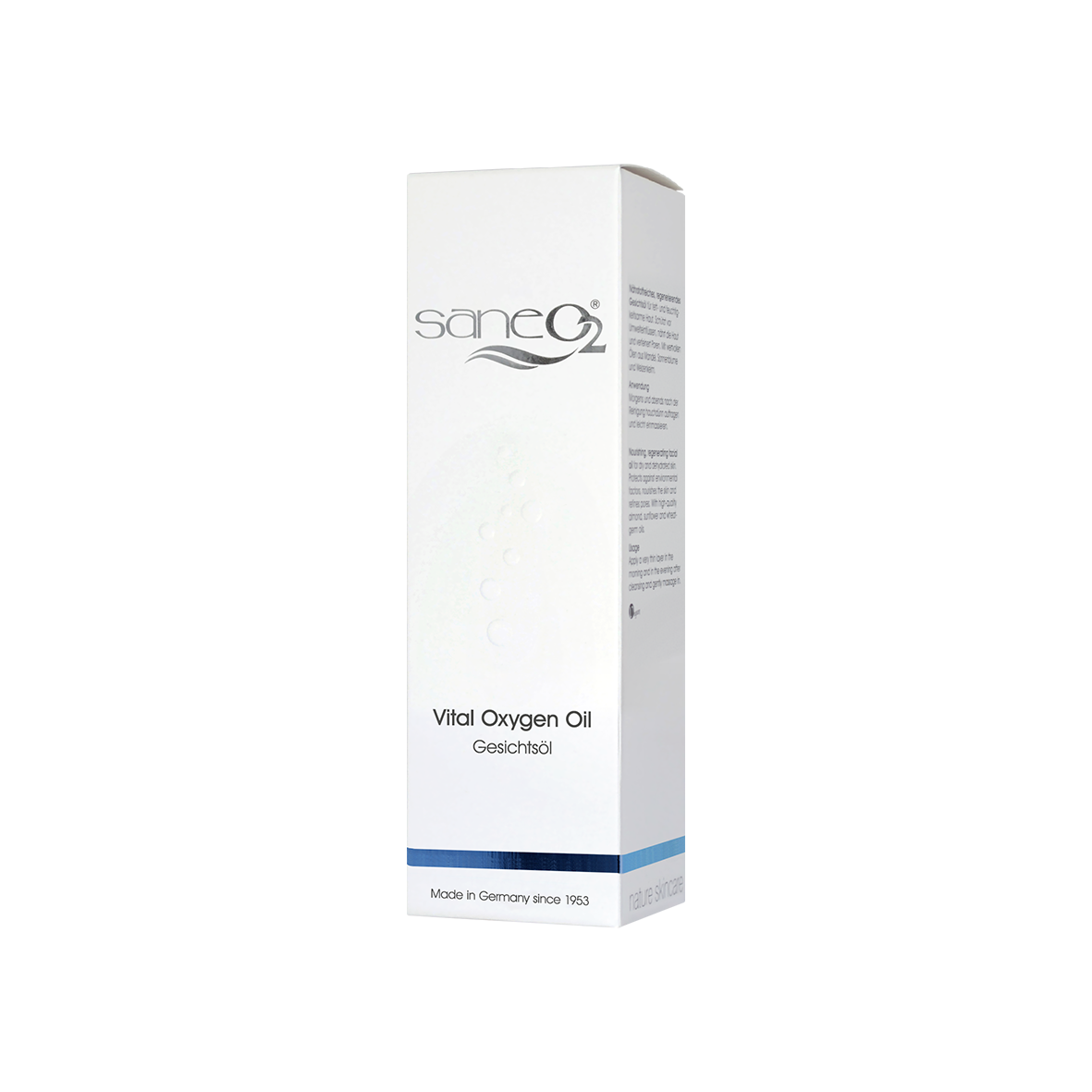 SaneO2® Vital Oxygen Oil 30 ml – Regenerierendes Öl ohne Parabene für trockene und beanspruchte Haut