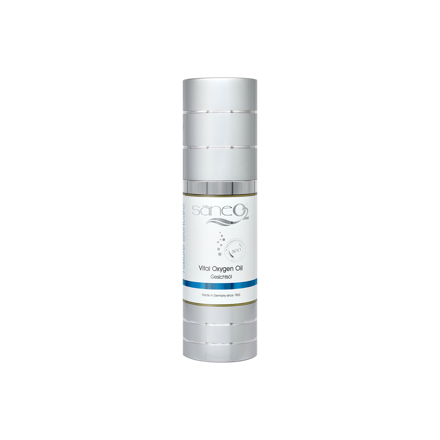 SaneO2® Vital Oxygen Oil – Nährstoffreiches Gesichtsöl mit Mandelöl, Sonnenblumenöl und Weizenkeimöl für fettarme Haut