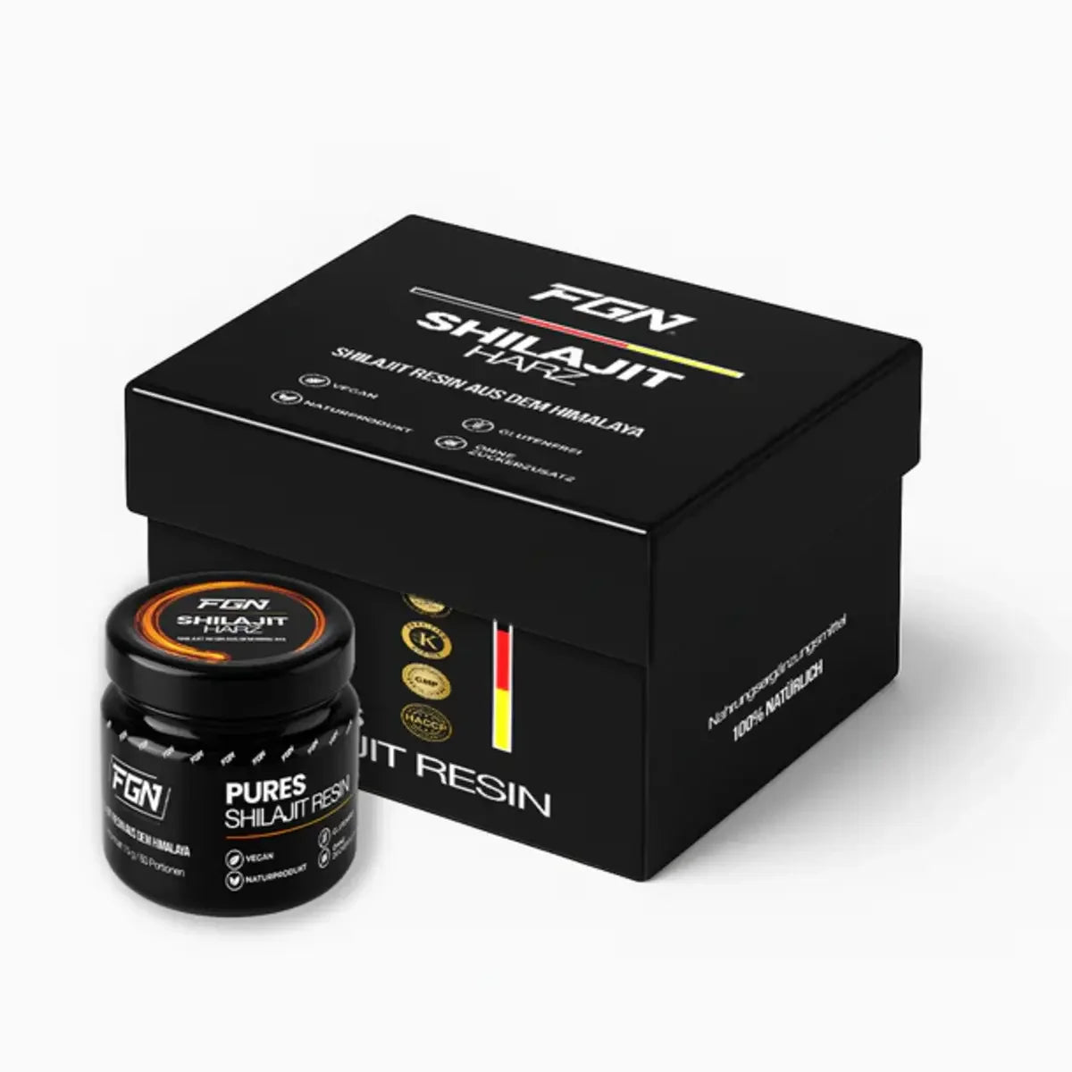 FGN Shilajit Resin (Harz) 15g, Verpackung