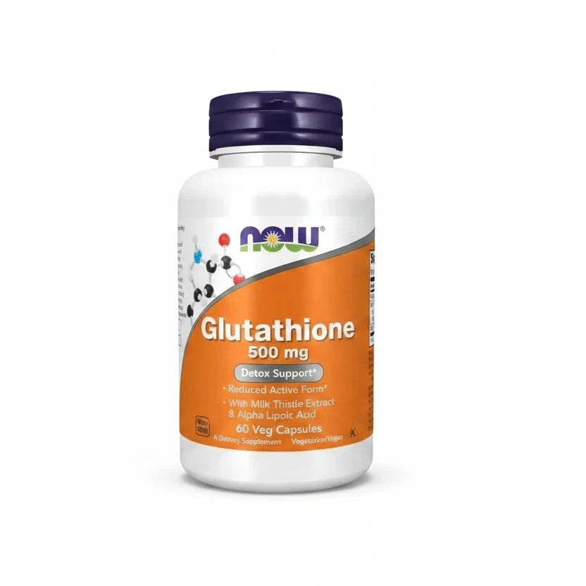 Now Foods Glutathione with Milk Thistle Extract & Alpha Lipoic Acid 500mg 30 Kapseln